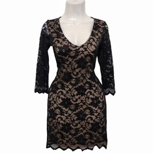 Jump - Lace Lined Mini Dress